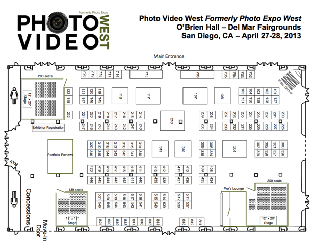 San Diego Photo Video West Floorplan and map
